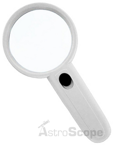 Ручная лупа Magnifier 4х65 мм, с LED подсветкой 6B-4A - Фото 1