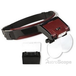 Бинокулярная лупа Magnifier 1.7Х - 6X с LED подсветкой 81001-B