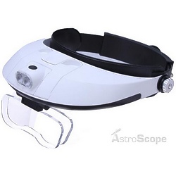 Бинокулярная лупа Magnifier 1X - 6X с LED подсветкой 81001-G