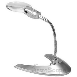 Настольная лупа Magnifier 2.25(5)x107 мм, подставка, LED 5B-2
