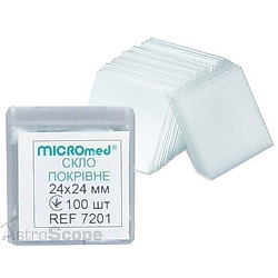 Покровные стекла MICROmed (100 шт)