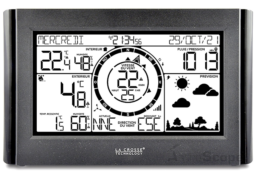 Метеостанція La Crosse WS1652 Black - фото 2