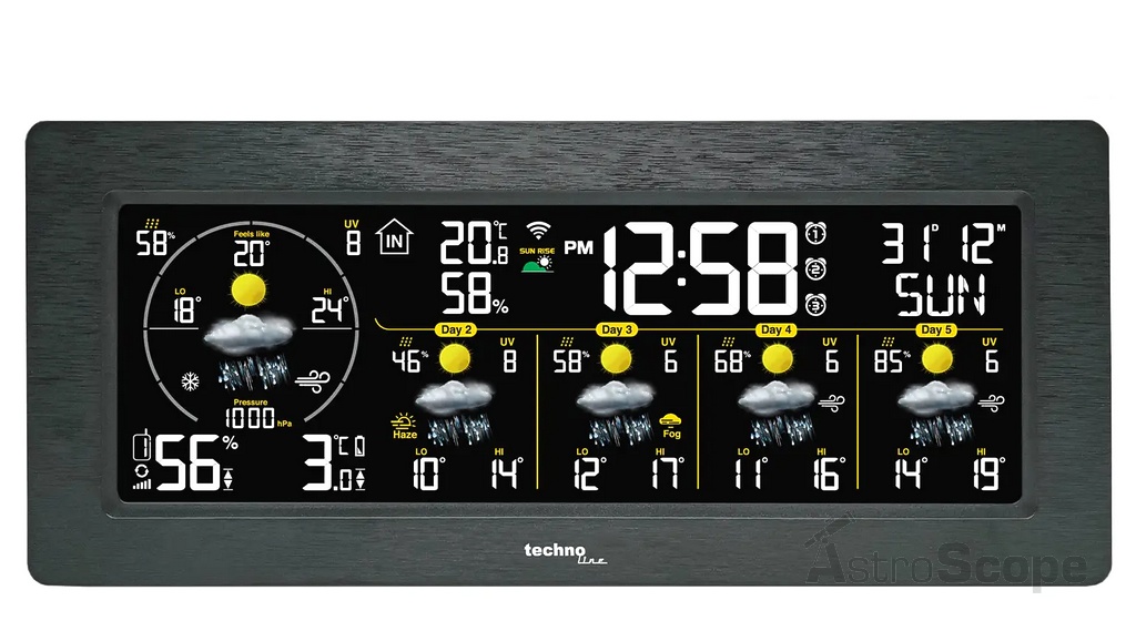 Метеостанция Technoline WD3050 DirektWetter с WiFi Anthracite - Фото 2