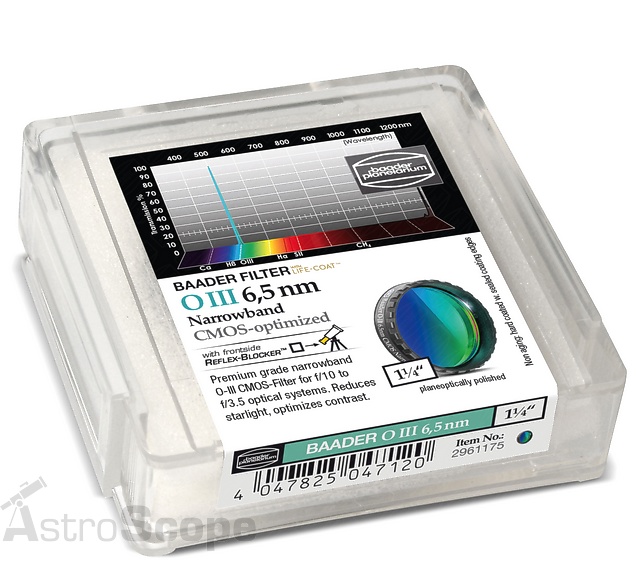 Фильтр Baader Planetarium O-III (6.5nm), 1.25" - Фото 4