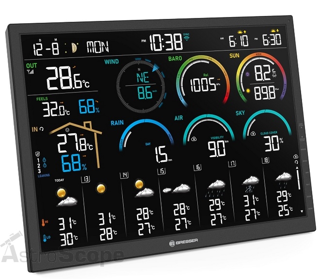 Метеостанция Bresser 4CAST 18,5" WiFi Weather Station 8-in-1 (15197) - Фото 3