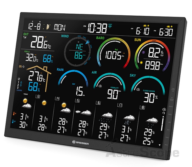 Метеостанция Bresser 4CAST 18,5" WiFi Weather Station 8-in-1 (15197) - Фото 4