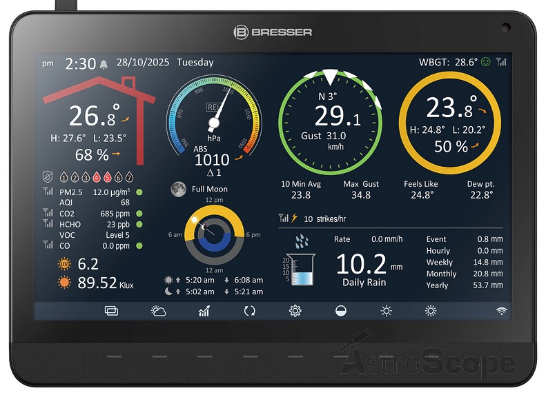 Метеостанция Bresser MeteoChamp 9-in-1 Wi-Fi Weather Station (15196) - Фото 2